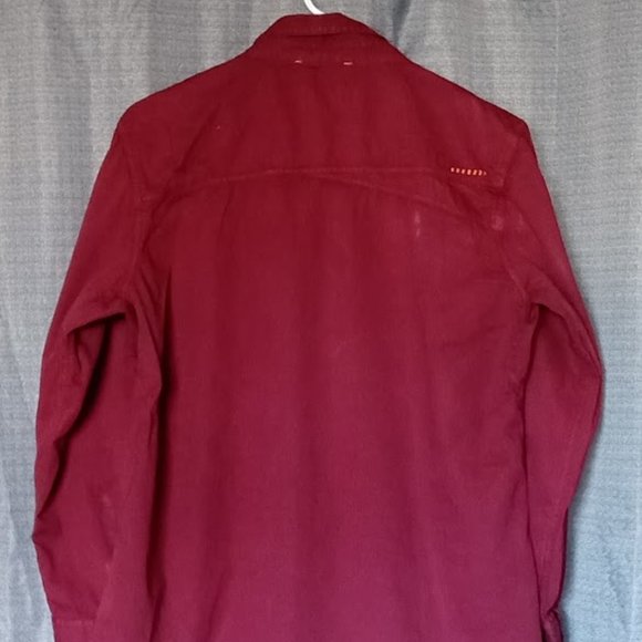 Ariat Rebar, Men's Large, Red, Button Down Work Shirt - Picture 2 of 3